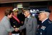 Dilma cumprimenta os comandantes do Exército, Enzo Martins Peri, da Marinha, Júlio Soares de Moura Neto, e da Aeronáutica, Juniti Saito