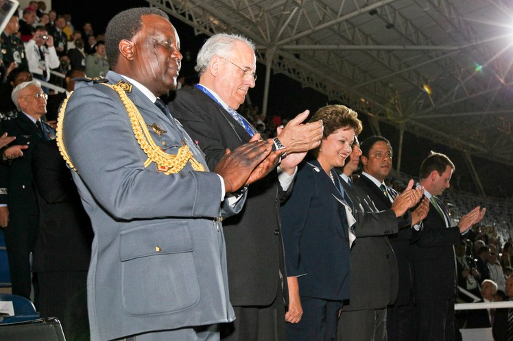 Dilma Rousseff durante abertura dos 5º Jogos Mundiais Militares Rio 2011