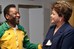  Dilma Rousseff e Pelé por ocasião dos 5º Jogos Mundiais Militares Rio 2011