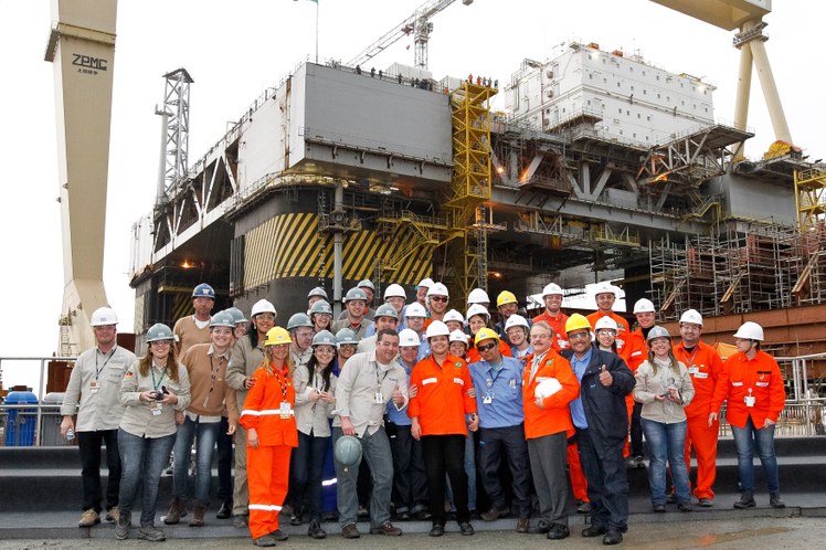 Visita ao local de construção da Plataforma P-58 - 10