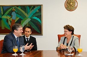 Presidenta Dilma Rousseff em audiência com Josef Ackermann 1