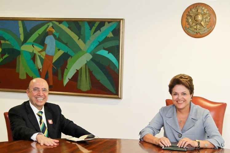 Presidenta Dilma Rousseff e o ex-presidente do Banco Central, Henrique Meirelles 1