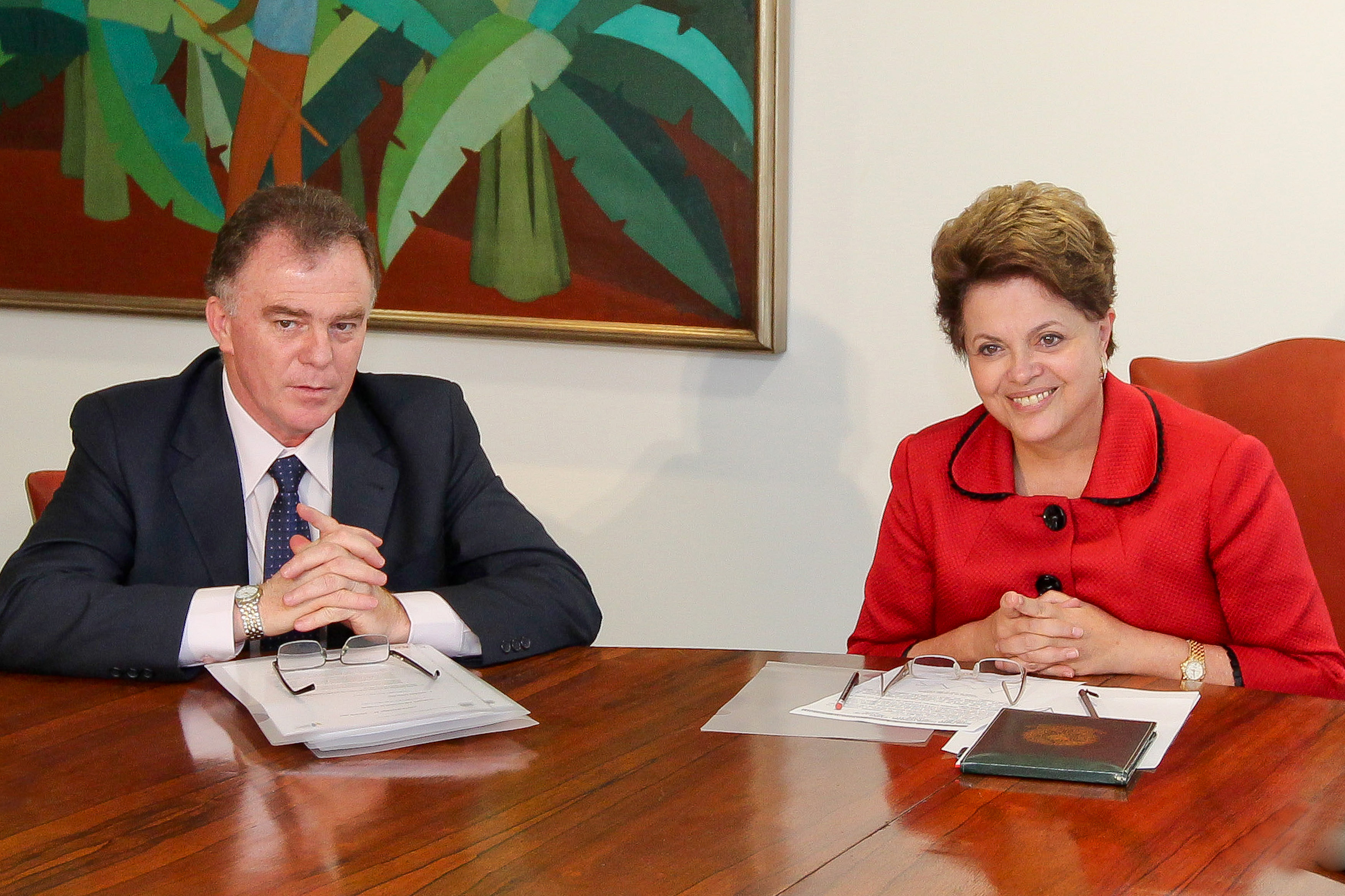 Presidenta Dilma Rousseff encontra o governador Renato Casagrande
