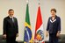 Dilma Rousseff e o presidente do Peru, Ollanta Humala, no Palácio do Planalto