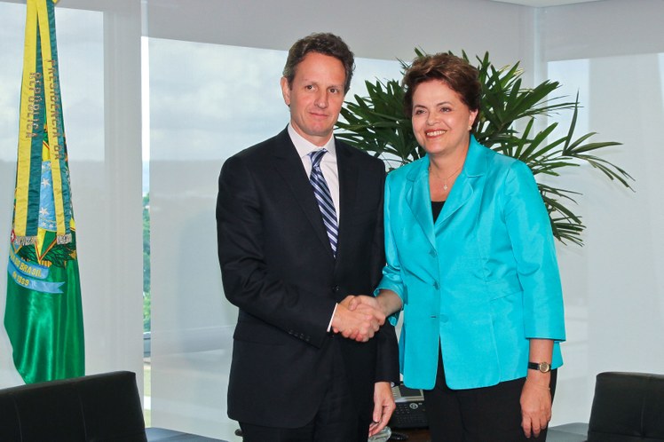 Presidenta Dilma Rousseff recebe o secretário do Tesouro dos EUA, Timothy Geithner 3