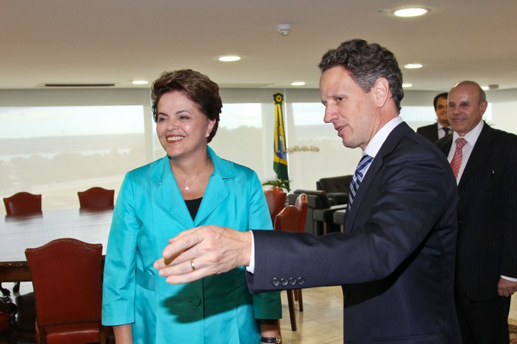 Presidenta Dilma Rousseff recebe o secretário do Tesouro dos EUA, Timothy Geithner 2