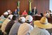 Dilma  durante audiência com ministro Afonso Florence e representantes da FETRAF 7