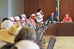 Dilma  durante audiência com ministro Afonso Florence e representantes da FETRAF 6