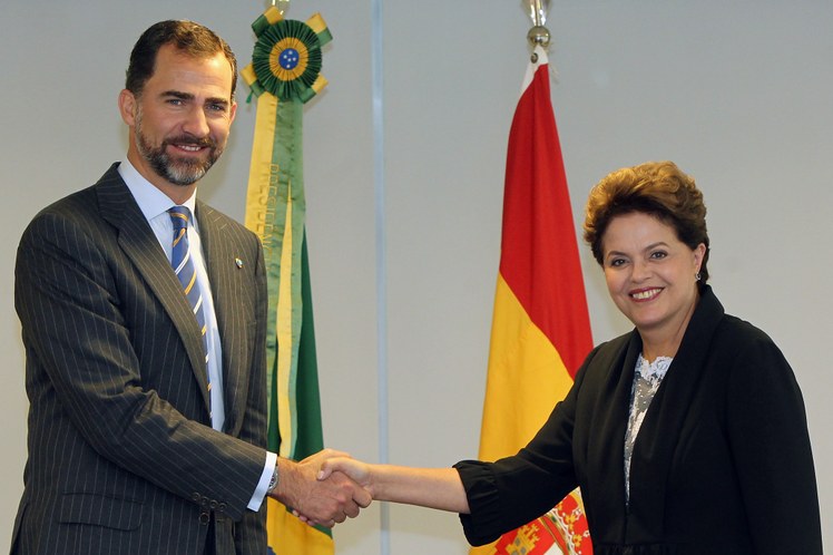 Dilma Rousseff recebe em audiência o príncipe Felipe de Astúrias 6