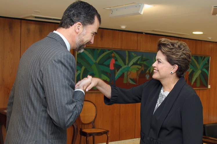 Dilma Rousseff recebe em audiência o príncipe Felipe de Astúrias 1