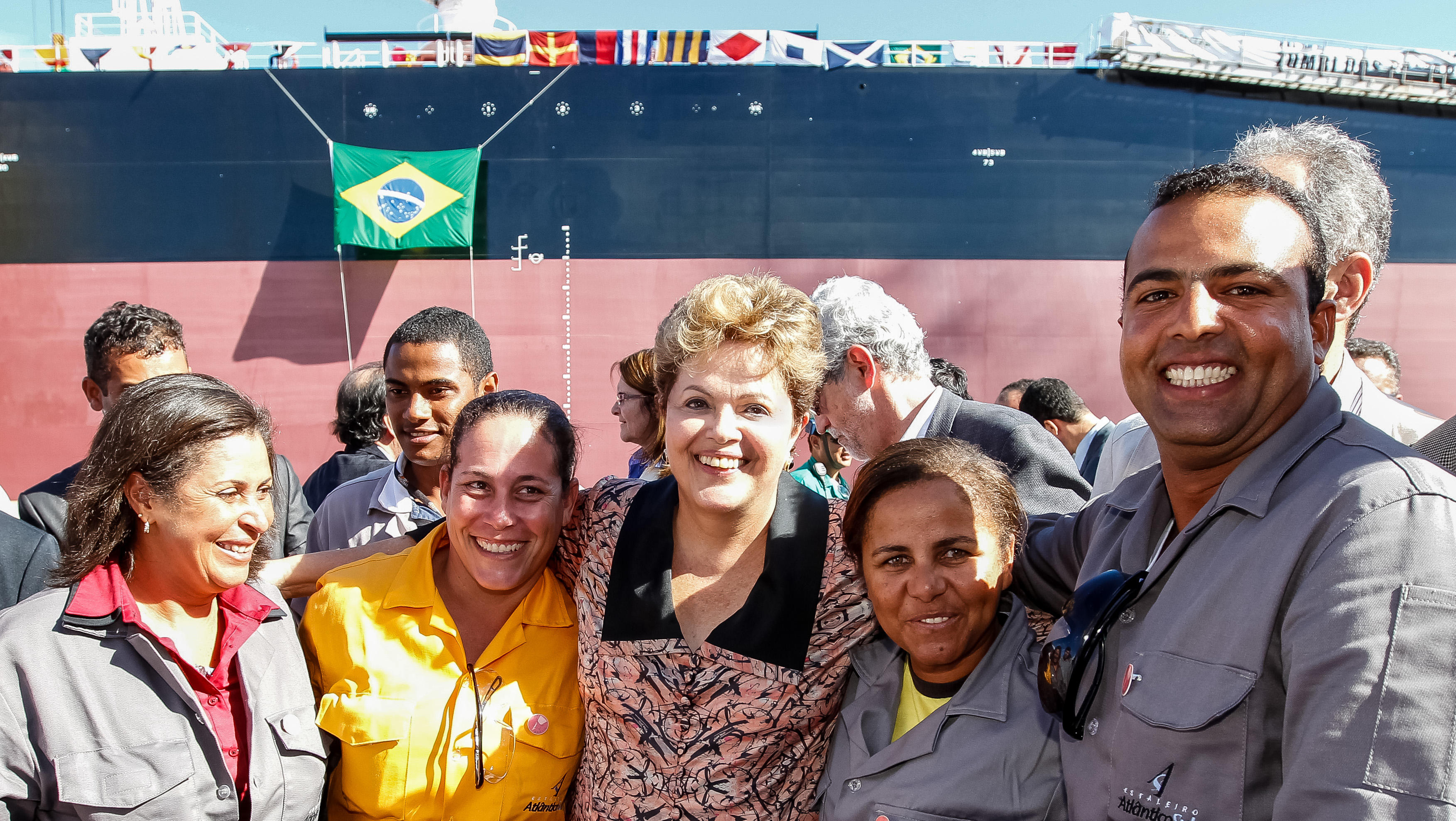Cerimônia alusiva à primeira viagem do navio petroleiro "Zumbi dos Palmares" - 12