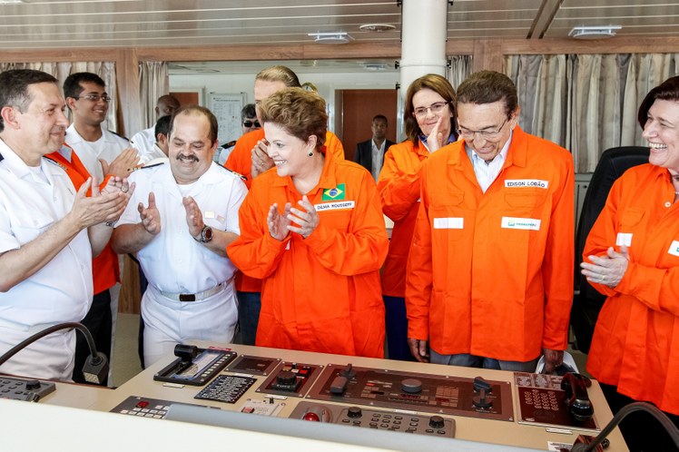 Cerimônia alusiva à primeira viagem do navio petroleiro "Zumbi dos Palmares" - 05