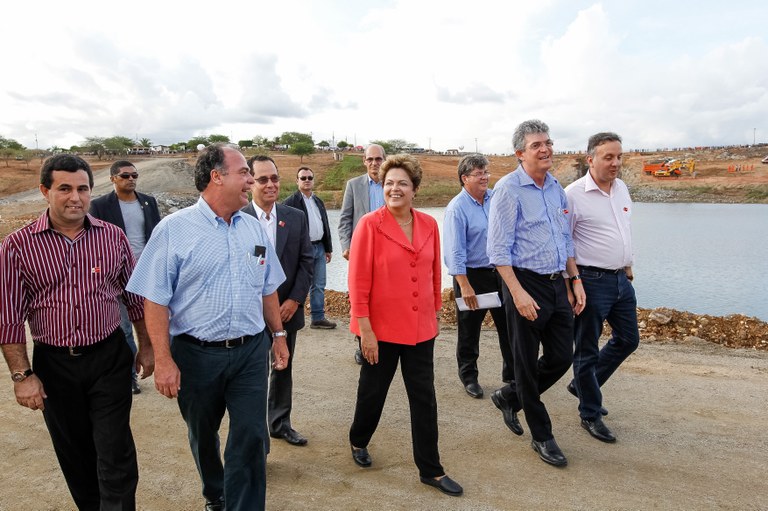 Cerimônia alusiva à visita às obras da Etapa útil I do Canal Acauã-Araçagi - Adutor da Vertente Litorânea - 02
