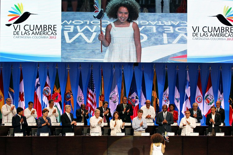 Cerimônia de abertura da VI Cúpula das Américas