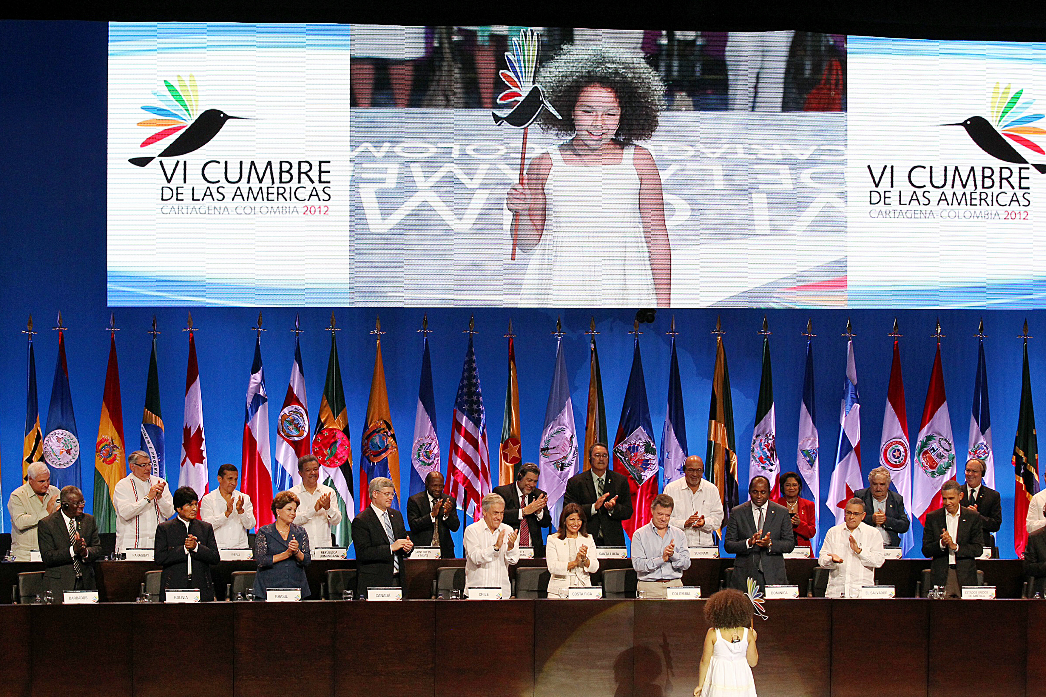 Cerimônia de abertura da VI Cúpula das Américas