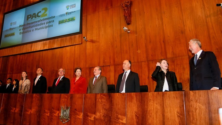 Foto: Roberto Stuckert Filho/PR Cerimônia de anúncio do PAC Mobilidade e de entrega de 57 Máquinas Motoniveladoras Foto: Roberto Stuckert Filho/PR Cerimônia de anúncio do PAC Mobilidade e de entrega de 57 Máquinas Motoniveladoras