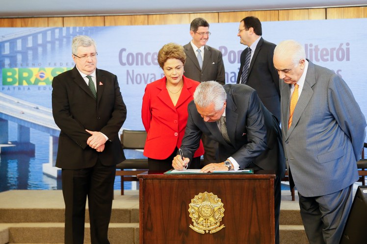 Cerimônia de assinatura do contrato de concessão da Rodovia BR-101/RJ - Ponte Rio-Niterói - 03