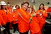 Presidenta Dilma Rousseff cumprimenta trabalhadora da Petrobras