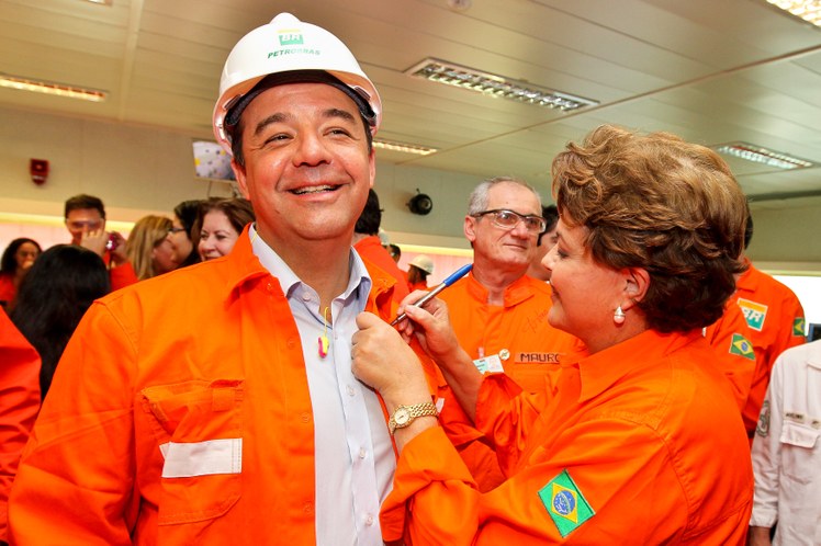 Presidenta Dilma Rousseff e o governador do Rio de Janeiro, Sérgio Cabral