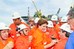 Dilma durante cerimônia de batismo  Plataforma P-56 2