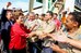 Dilma durante cerimônia de batismo  Plataforma P-56 1