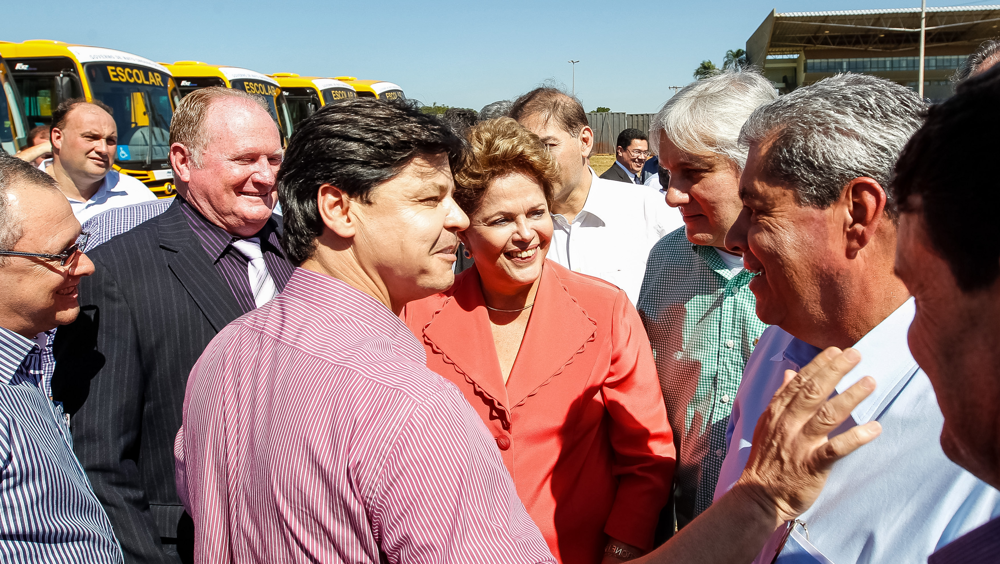 Cerimônia de entrega de 300 ônibus escolares a 78 municípios do Mato Grosso do Sul, no âmbito do Programa "Caminho da Escola" - 04