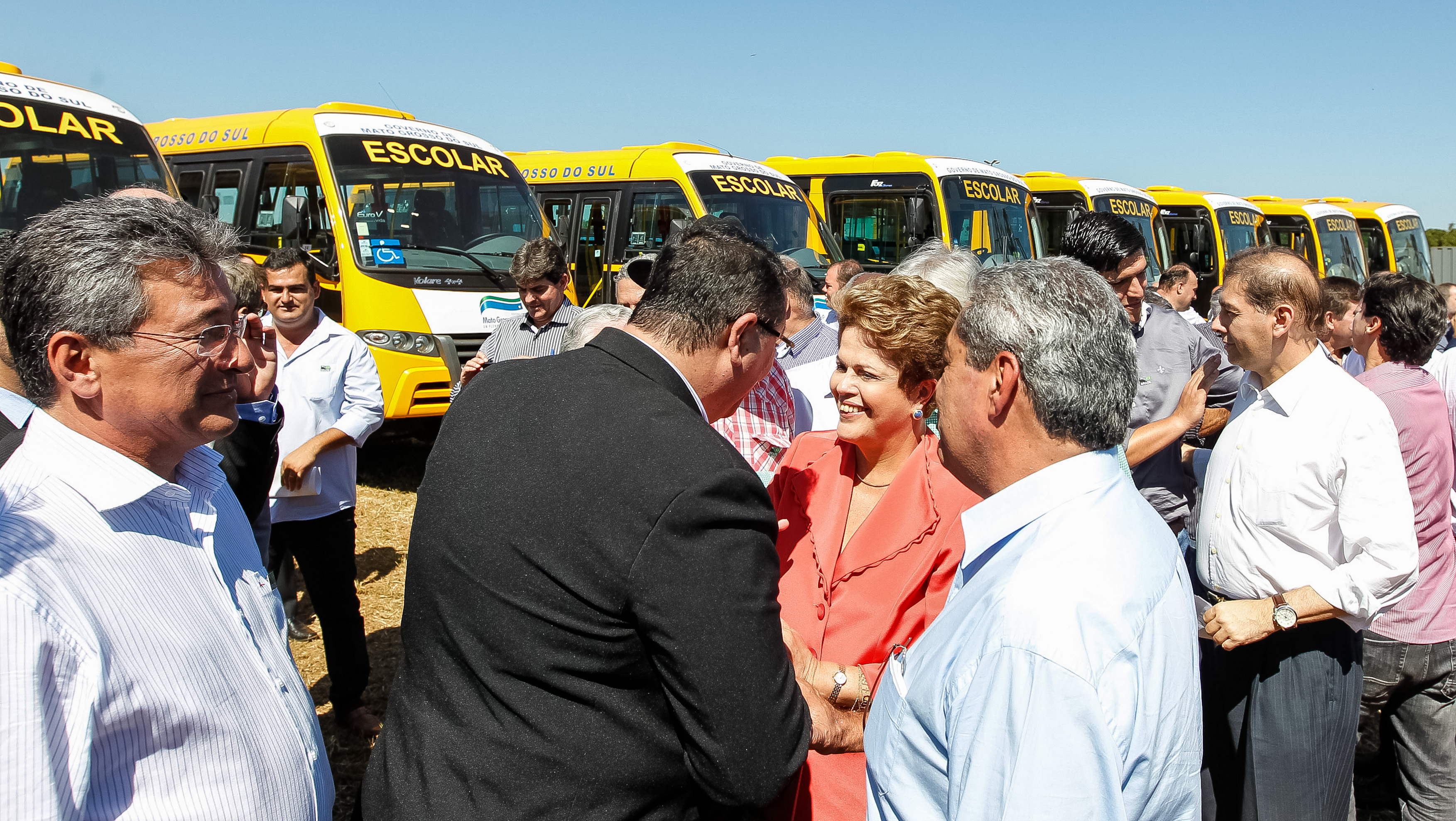 Cerimônia de entrega de 300 ônibus escolares a 78 municípios do Mato Grosso do Sul, no âmbito do Programa "Caminho da Escola" - 05