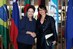 Dilma Rousseff cumprimenta a embaixadora da Eslovênia