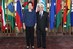 Dilma Rousseff posa para foto com o embaixador de Trinidad e Tobago