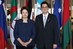 Dilma Rousseff posa para foto com o embaixador da Guatemala