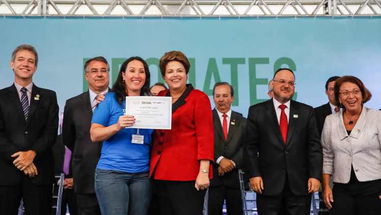 Cerimônia de formatura de alunos do Pronatec