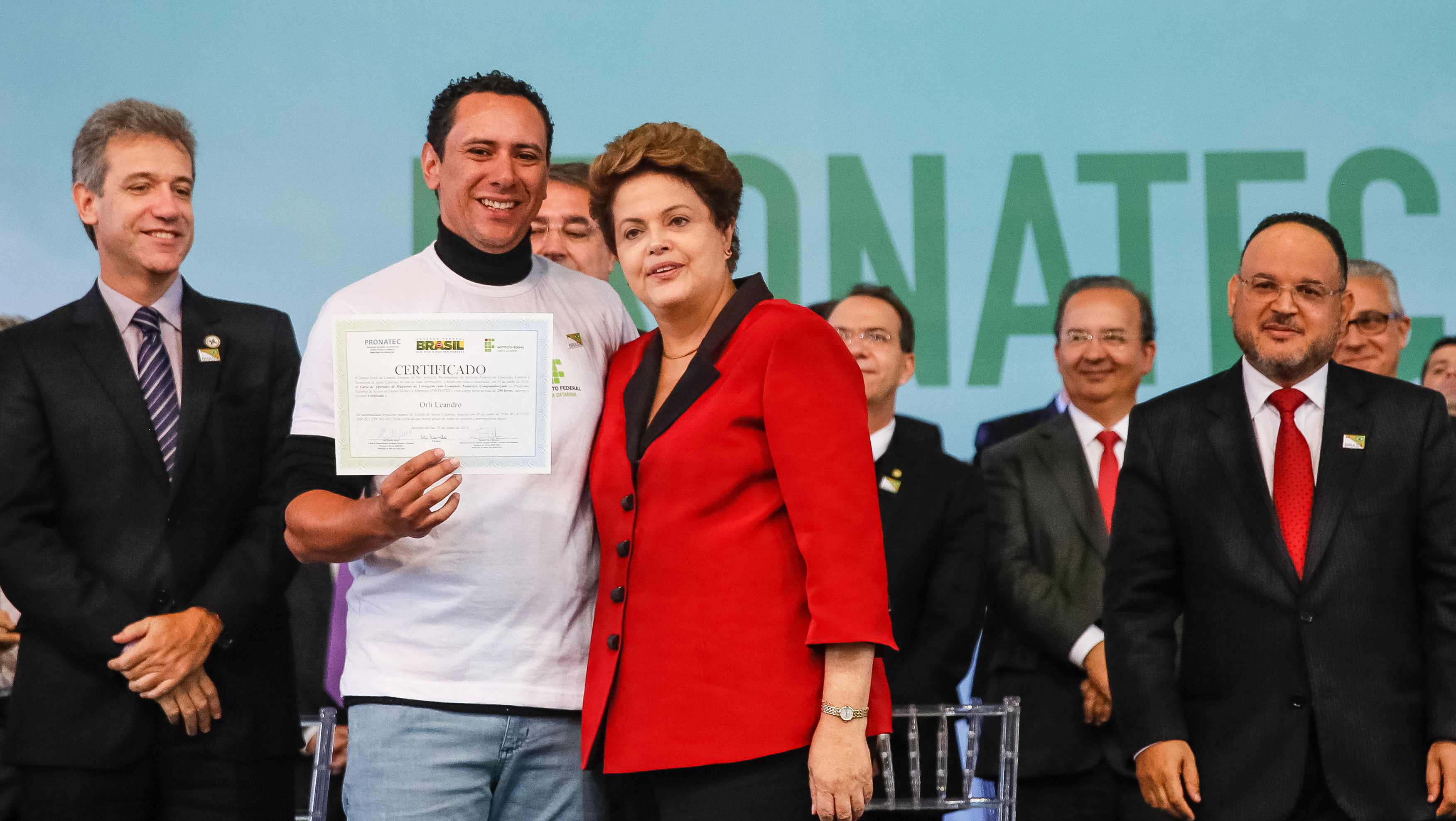 Cerimônia de formatura de alunos do Pronatec