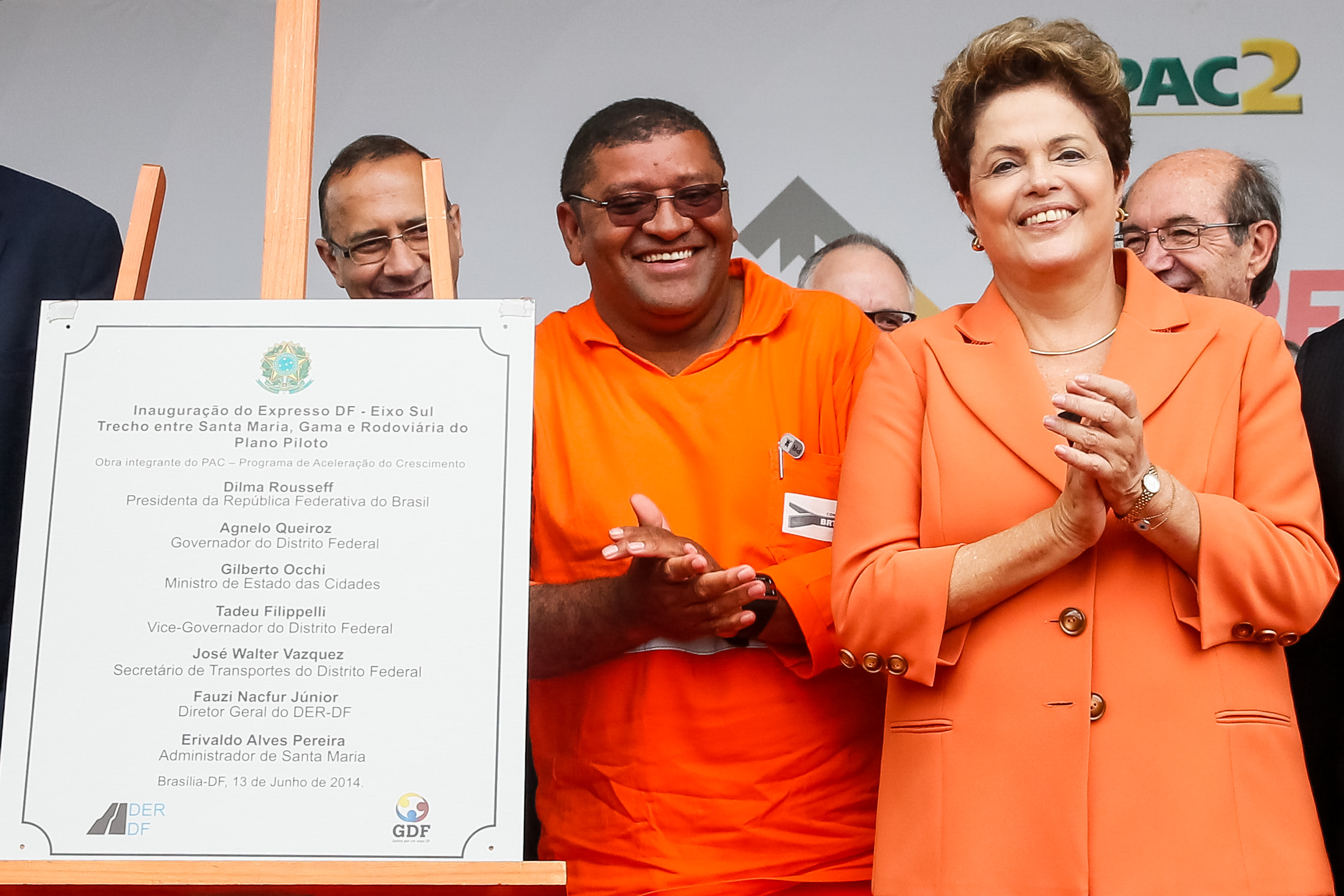 Cerimônia de inauguração da 1ª etapa do BRT Expresso DF Eixo Sul - Trecho entre Santa Maria, Gama e Rodoviária do Plano Piloto - 03