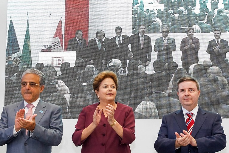 Cerimônia de inauguração da fábrica de transformadores de corrente e de potencial da Balteau S/A