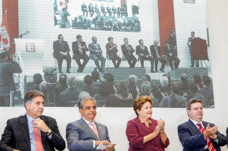 Cerimônia de inauguração da fábrica de transformadores de corrente e de potencial da Balteau S/A