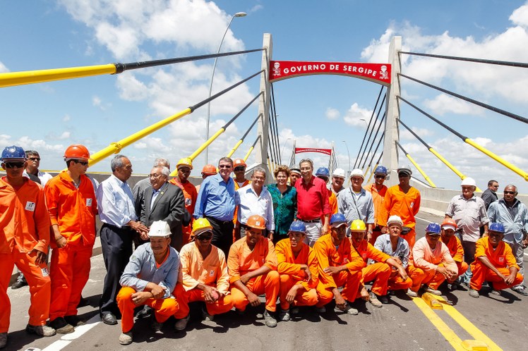 Cerimônia de inauguração da Ponte Gilberto Amado