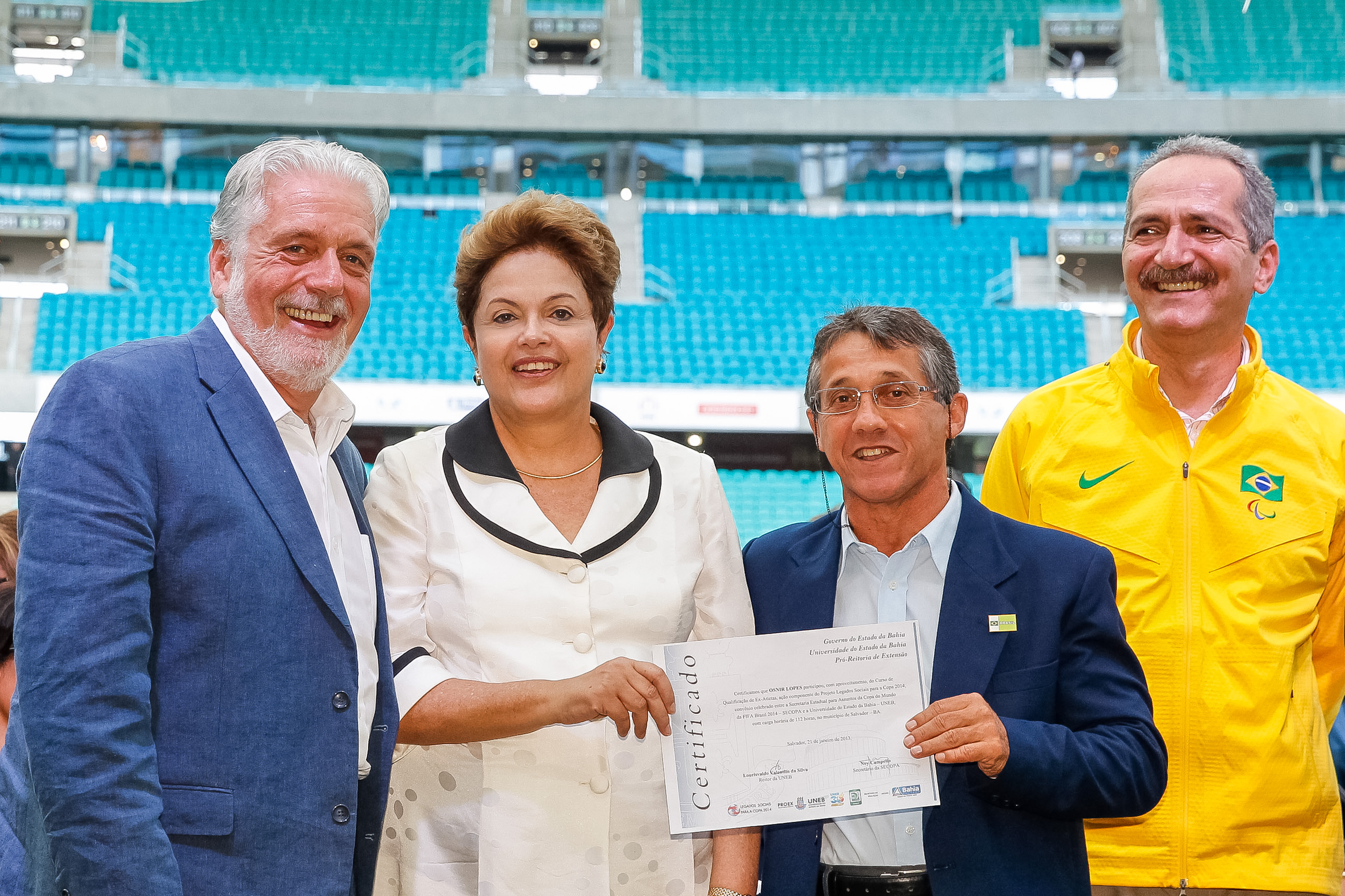 Cerimônia de inauguração do complexo esportivo cultural Otávio Mangabeira  Arena Fonte Nova - 12