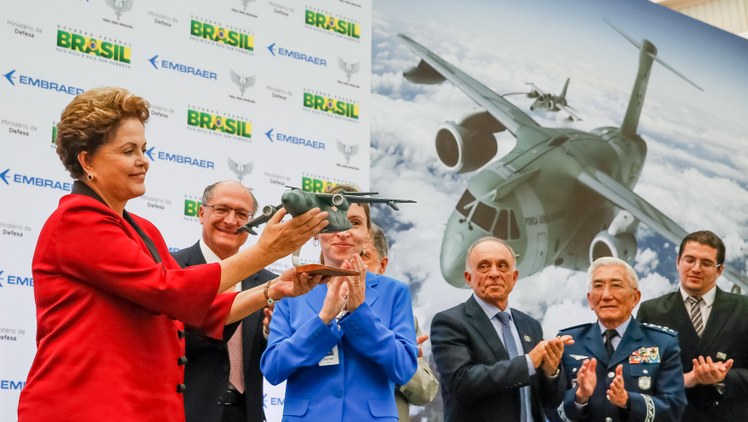 Cerimônia de inauguração do hangar da futura linha de montagem da aeronave KC-390 - 04