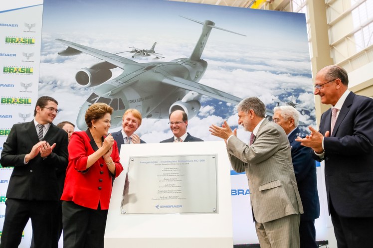Cerimônia de inauguração do hangar da futura linha de montagem da aeronave KC-390 - 05