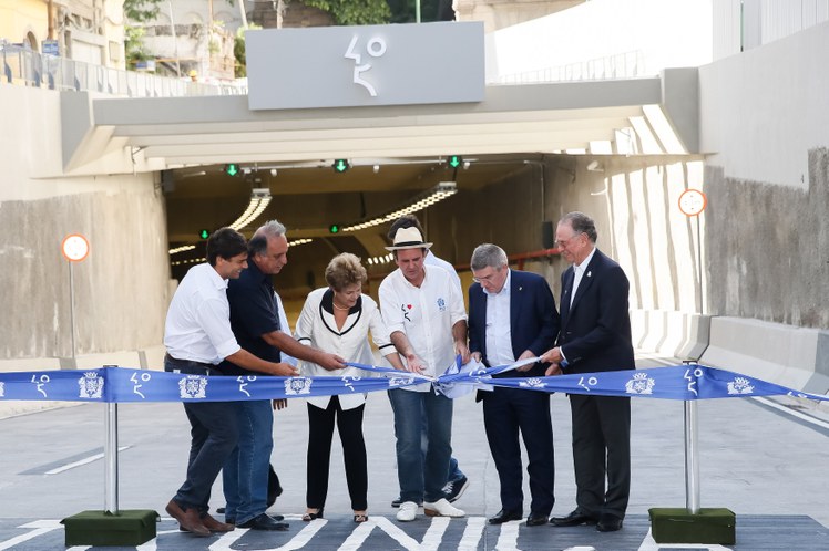 Cerimônia de inauguração do Túnel Rio 450 - 03