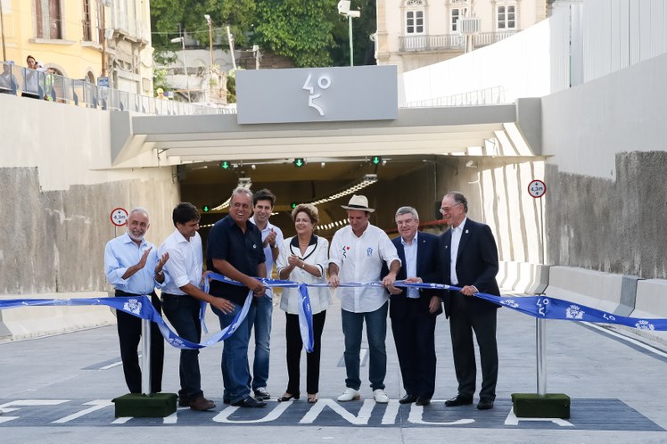 Cerimônia de inauguração do Túnel Rio 450 - 04