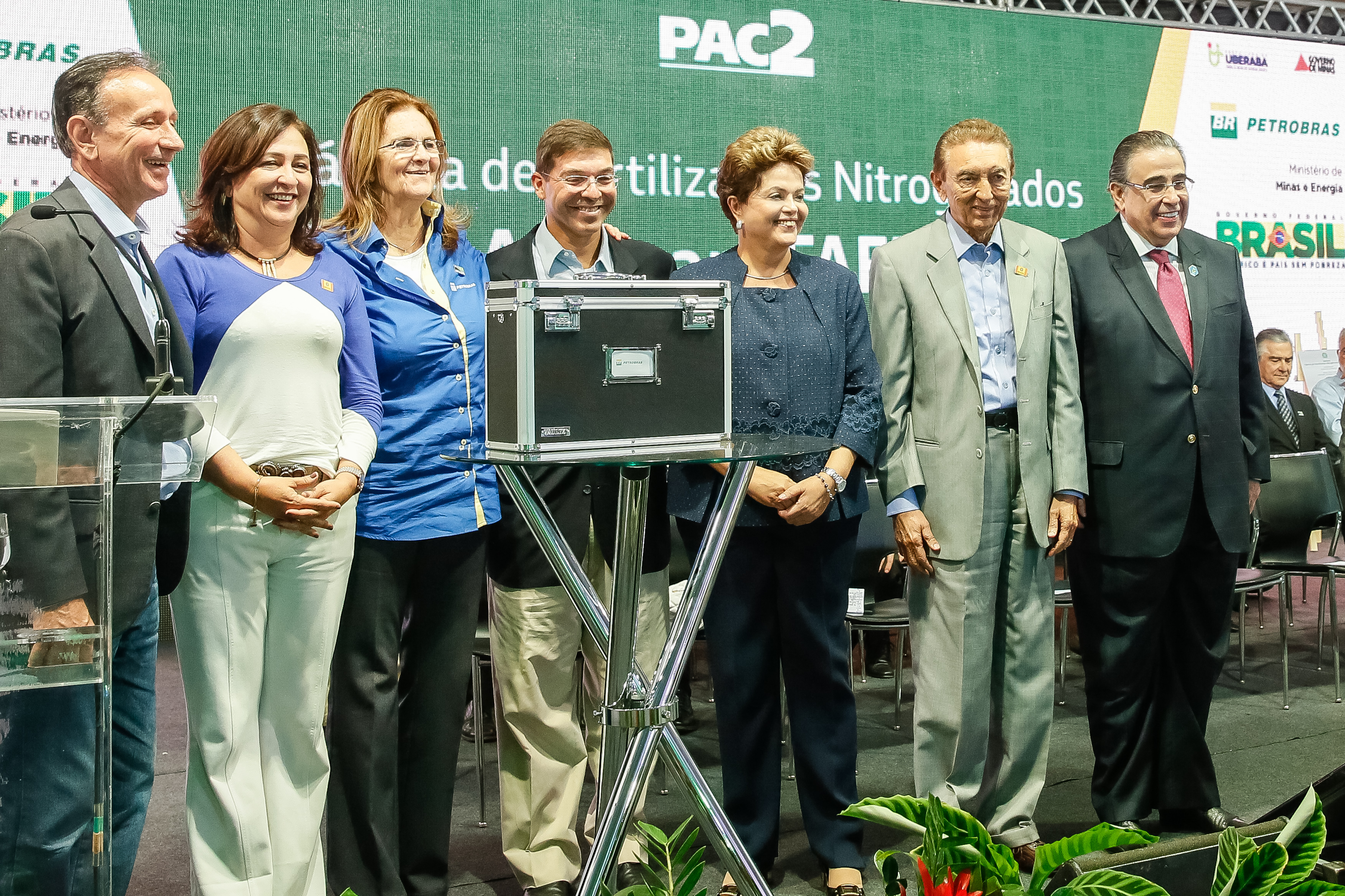 Cerimônia de lançamento da Pedra Fundamental e de batismo da Unidade de Fertilizantes Nitrogenados V da Petrobras - 07