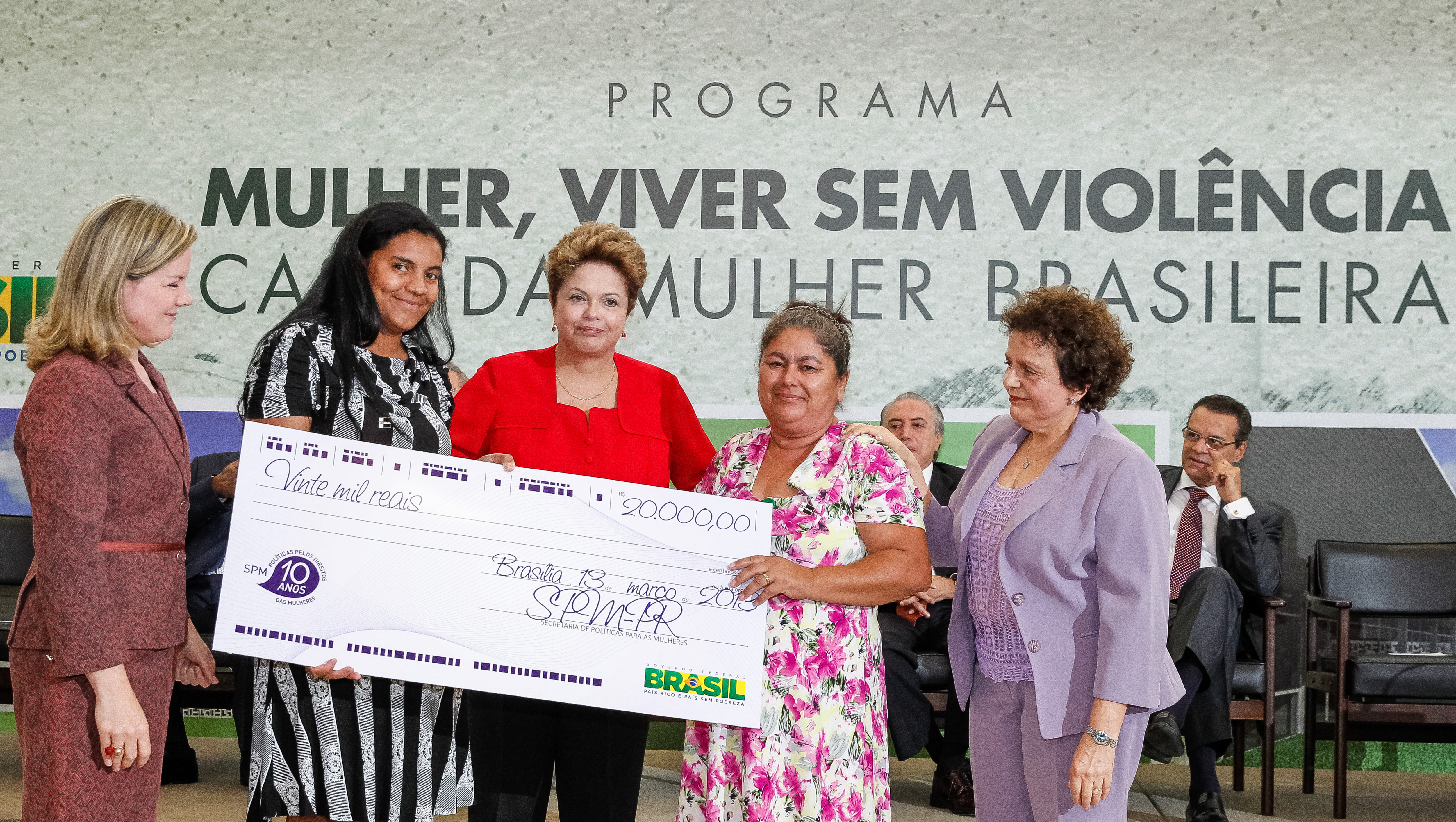 Cerimônia de lançamento do programa Mulher: Viver Sem Violência - 07