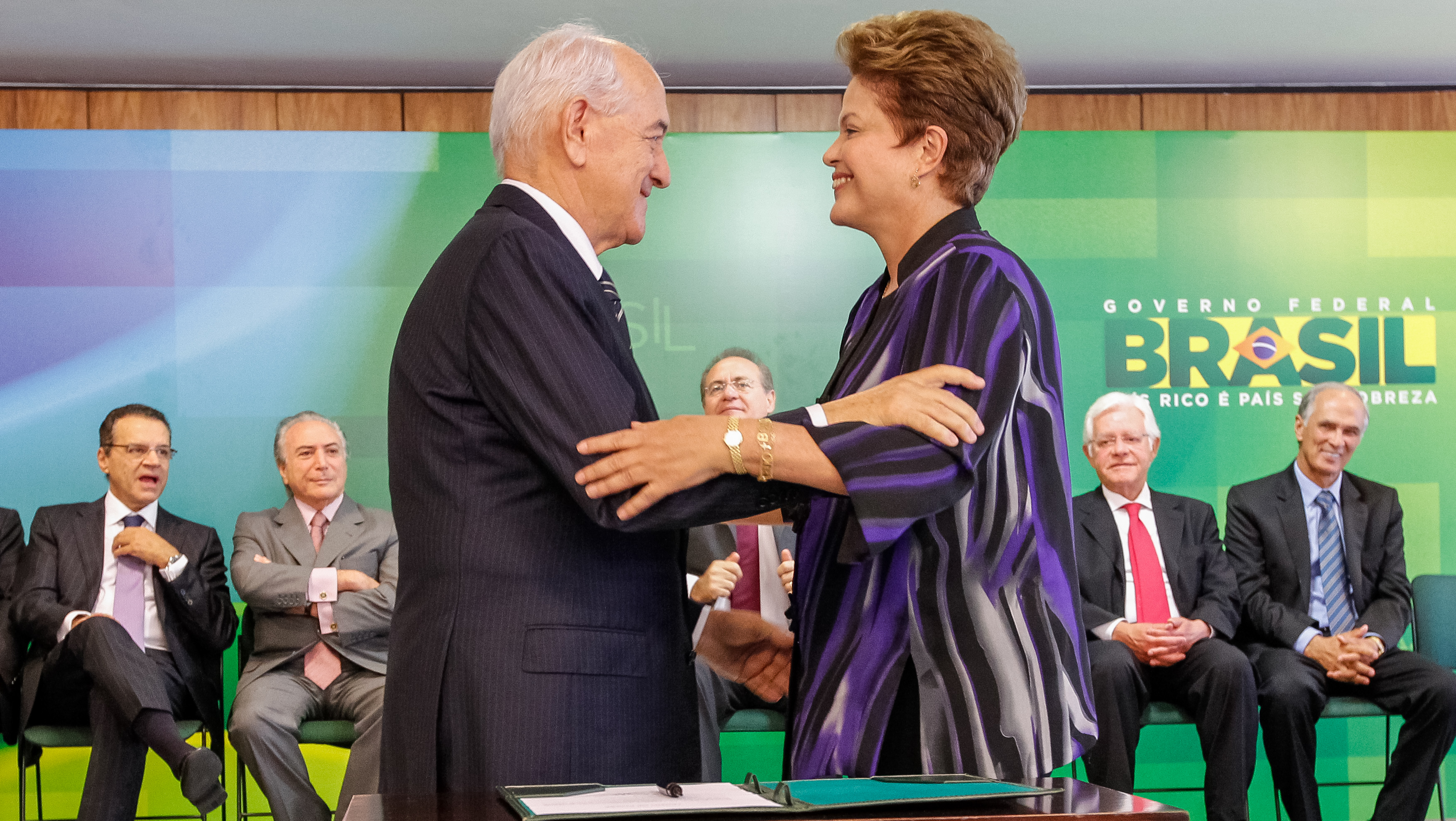 Cerimônia de posse do Ministro de Estado da Agricultura , Pecuária e Abastecimento, do Ministro do Trabalho e Emprego e do Ministro-Chefe da Secretaria de Aviação Civil - 02