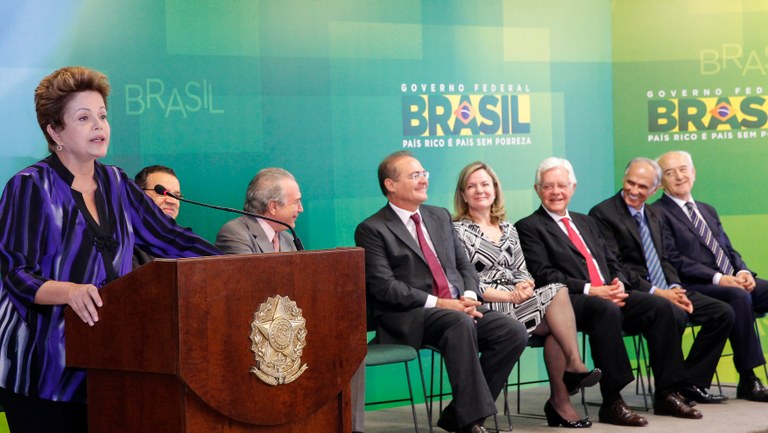 Cerimônia de posse do Ministro de Estado da Agricultura , Pecuária e Abastecimento, do Ministro do Trabalho e Emprego e do Ministro-Chefe da Secretaria de Aviação Civil - 06