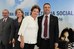 Dilma Rousseff e o presidente do Conselho Nacional de Assistência Social, Carlos Ferrari, durante cerimônia