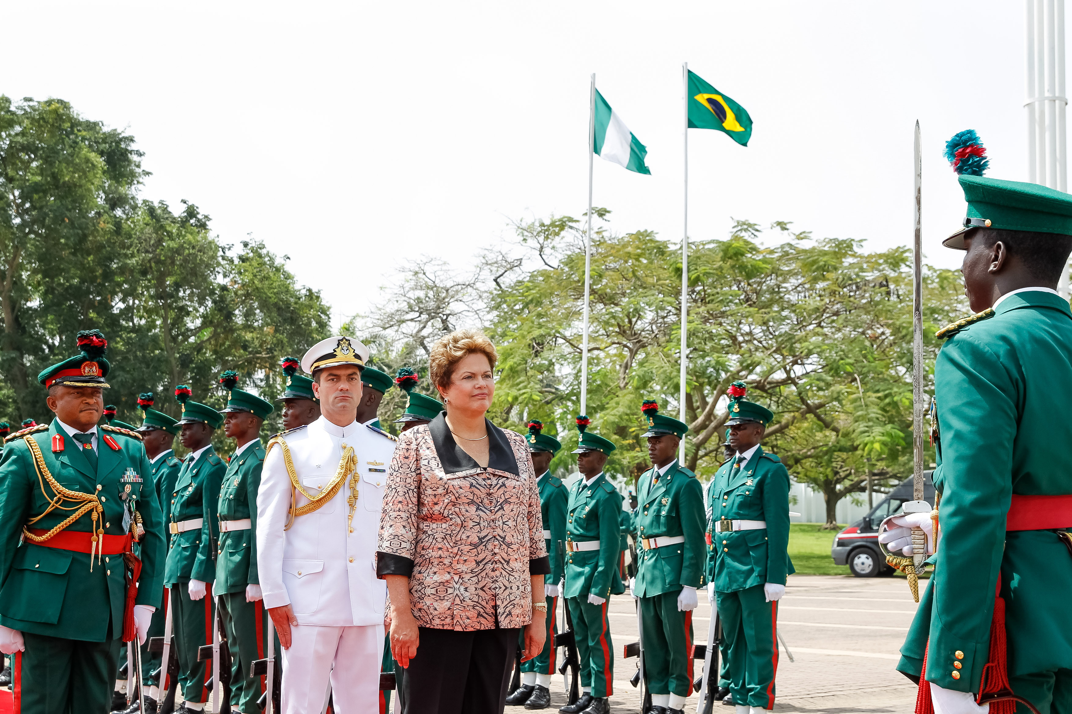 Cerimônia oficial de chegada a Abuja - 05