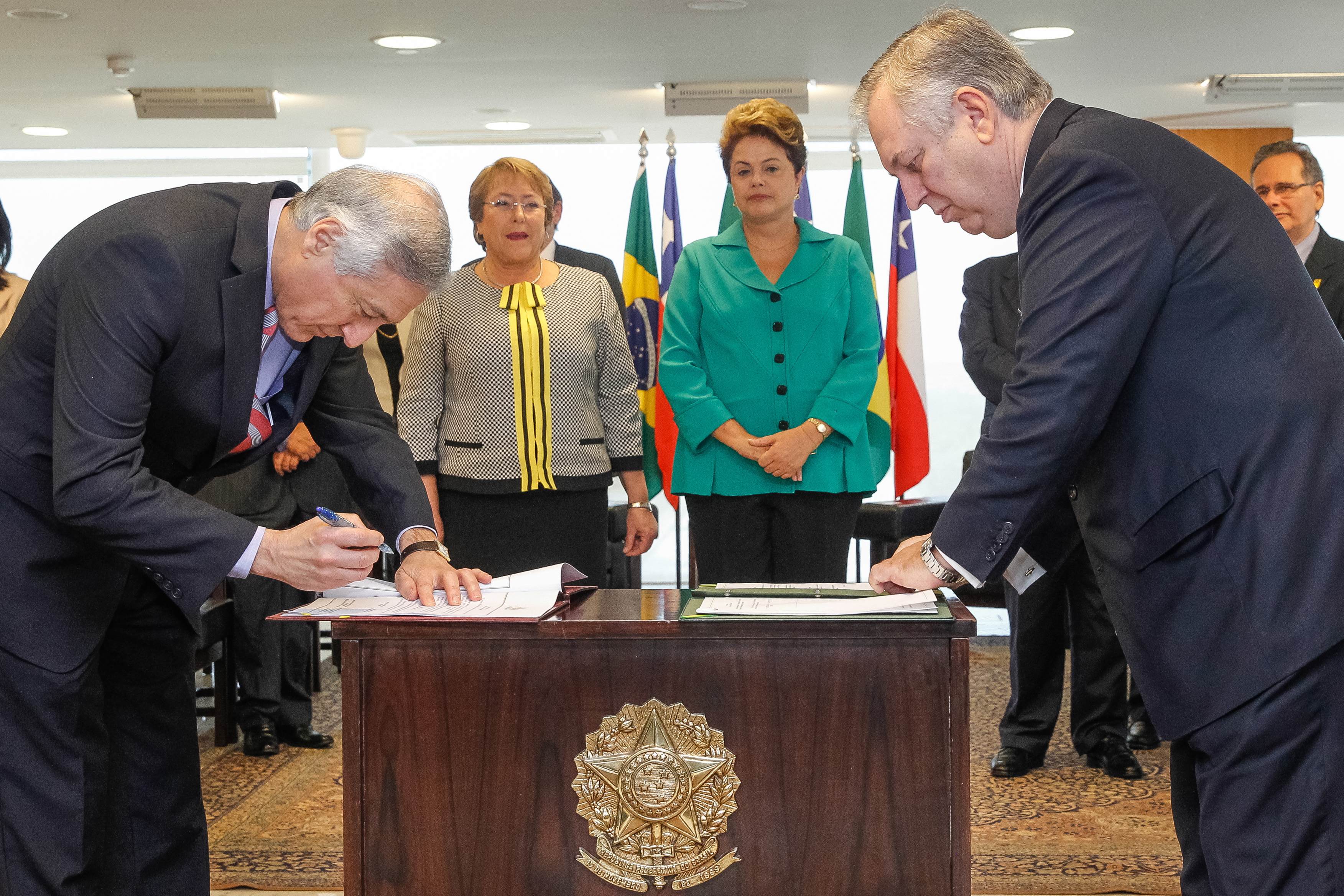 Cerimônia oficial de chegada da Presidenta da República do Chile, Michelle Bachelet - 06