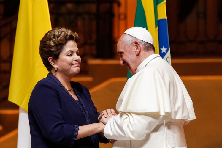 Cerimônia oficial de chegada de Sua Santidade o Papa Francisco no Palácio Guanabara - 06