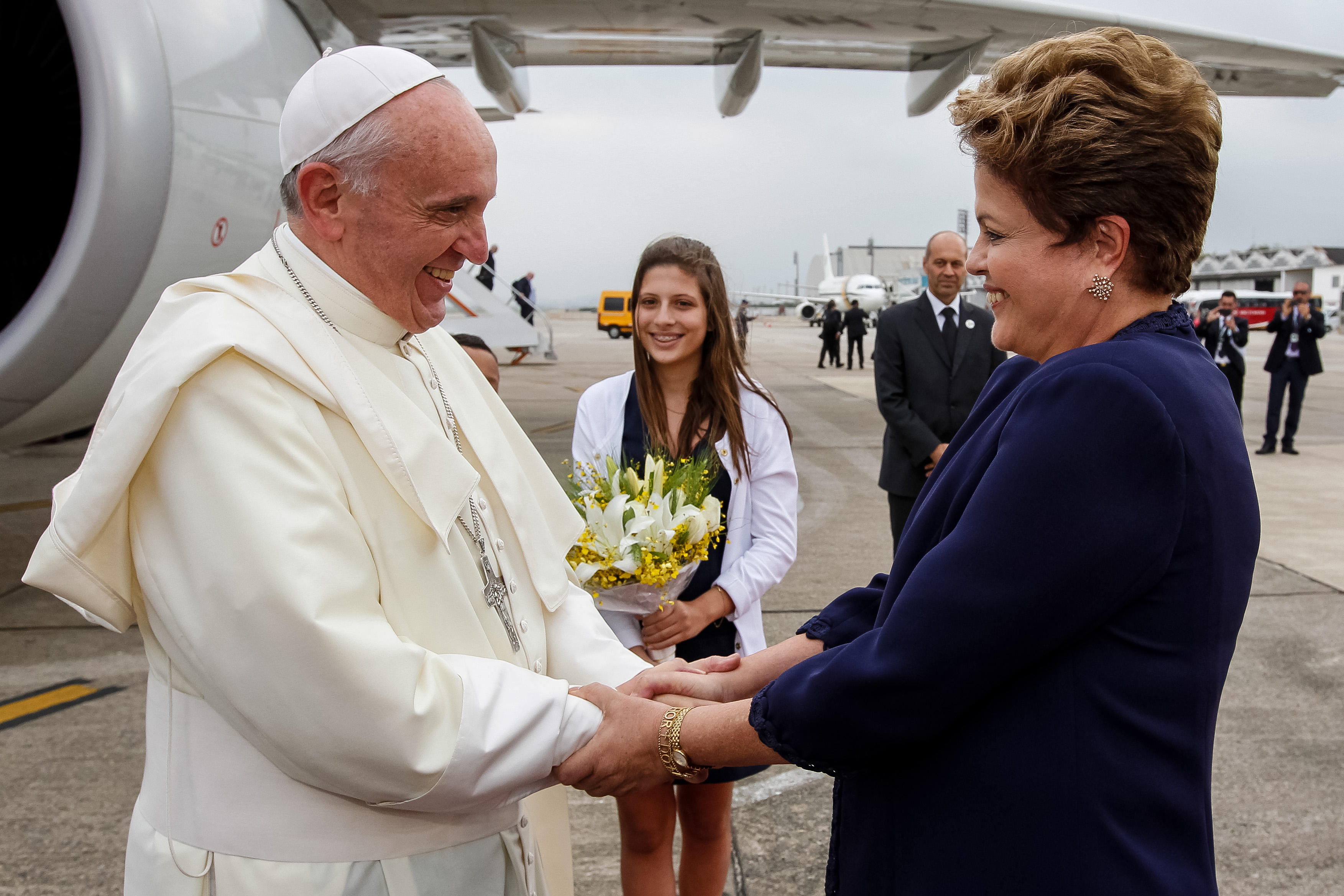 Cerimônia oficial de chegada de Sua Santidade o Papa Francisco  - 01